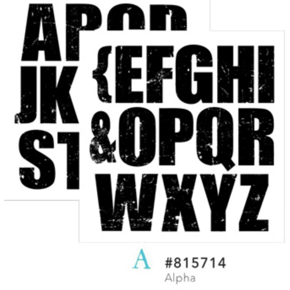 IOD/Prima 1st Generation 2017 Alpha I Decor Stamp - Picture 2 of 3